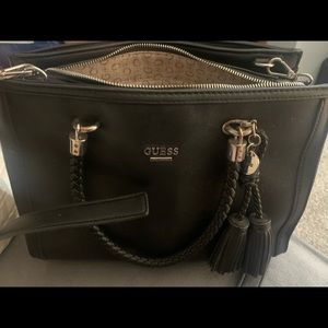Guess black tote purse